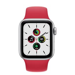 Apple Watch Series 5 (2019) GPS 44 mm - Aluminium Silver - Sport band Red