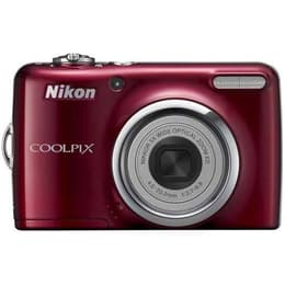 Compact Coolpix L23 - Red + Nikon Nikkor 5x Wide Optical Zoom ED 28-140mm f/2.7-6.8 f/2.7-6.8