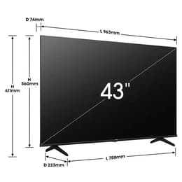 Hisense 43E78NQTUK 43.0000" 3840 x 2160 Ultra HD 4K QLED Smart TV