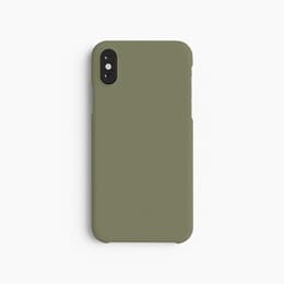Case iPhone X/XS - Natural material - Green