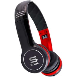 Soul By Ludacris SL100 noise-Cancelling wired Headphones - Red/Black