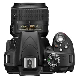 Reflex D3300 - Black + Nikon Nikon AF-S DX Nikkor 18-55mm f/3.5-5.6G VR f/3.5-5.6