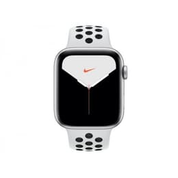 Apple Watch (Series 5) 2019 GPS 44 - Aluminium Silver - Nike Sport band White/Black