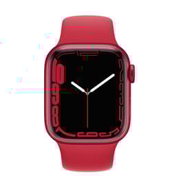 Apple Watch Series 7 (2021) GPS 41 mm - Aluminium Red - Sport band Red