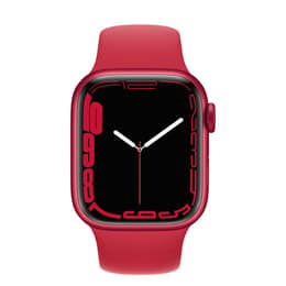 Apple Watch (Series 7) 2021 GPS 41 - Aluminium Red - Sport band Red