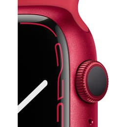 Apple Watch (Series 7) 2021 GPS 41 - Aluminium Red - Sport band Red