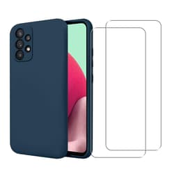 Case Galaxy A32 5G and 2 protective screens - TPU - Blue