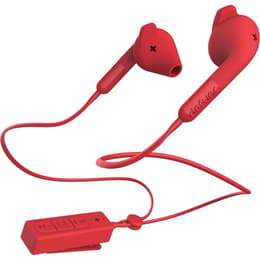 Defunc Plus Hybrid Bluetooth Earbud Bluetooth Earphones - Red