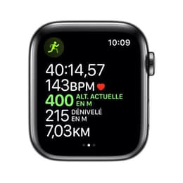 Apple Watch (Series 5) 2019 GPS + Cellular 44 - Aluminium Space Gray - Sport band Black