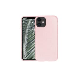 Case iPhone 12/12 Pro - Natural material - Pink