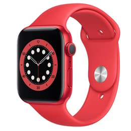 Apple Watch (Series 6) 2020 GPS 44 - Aluminium Red - Sport band Red