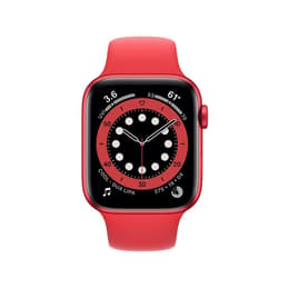 Apple Watch (Series 6) 2020 GPS 44 - Aluminium Red - Sport band Red