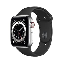 Apple Watch (Series 6) 2020 GPS + Cellular 40 - Titanium Silver - Sport loop Black
