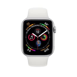 Apple Watch (Series 4) 2018 GPS + Cellular 44 - Aluminium Silver - Sport band White