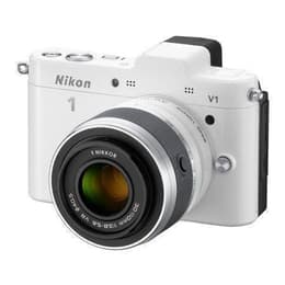1 V1 - White + Nikon Hybride - Nikon 1 V1 Blanc + Nikkor 1 10-30mm f/3.8-5.6