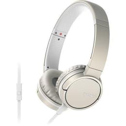 Sony ZX660AP wired Headphones with microphone - Beige