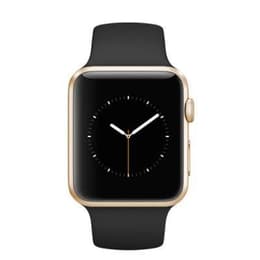 Apple Watch (Series 3) 2017 GPS + Cellular 38 - Aluminium Gold - Sport loop Black