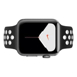 Apple Watch (Series 6) 2020 GPS + Cellular 44 - Aluminium Space Gray - Nike Sport band Black/White