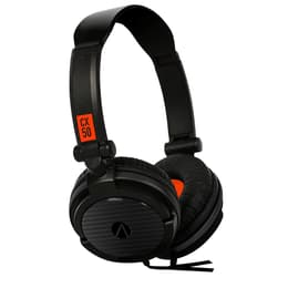 Stealth CX-50 noise-Cancelling gaming wired Headphones with microphone - Black/Orange