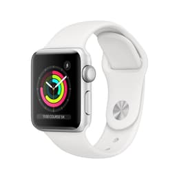 Apple Watch (Series 3) 2017 GPS 38 - Aluminium Silver - Sport band White
