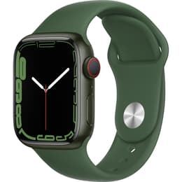 Apple Watch (Series 7) 2021 GPS + Cellular 41 - Aluminium Green - Sport band Green