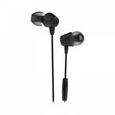 Jbl T100ABLK Earbud Bluetooth Earphones - Black