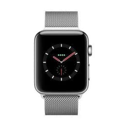 Apple Watch (Series 4) 2018 GPS + Cellular 44 - Stainless steel Silver - Milanese Silver