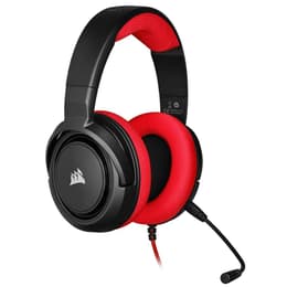 Corsair HS35 noise-Cancelling gaming wired Headphones with microphone - Black/Red