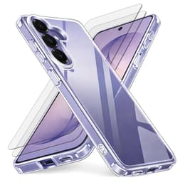 Case Galaxy S26 Plus and 2 protective screens - TPU - Transparent