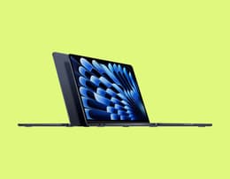 An image of the MacBook Air M4 side view