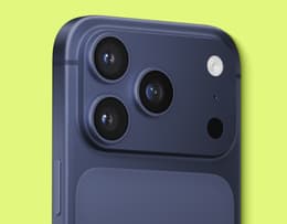 An image focused on the iPhone 17 Pro Max cameras