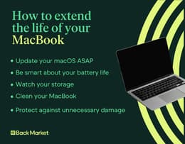 how to extend the life of your macbook infographic