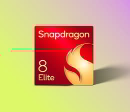 The Snapdragon 8 Elite logo. Qualcomm's latest high-performance chipset. 