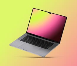 A close-up of the MacBook Pro M4 display showcasing vivid colours and sharp resolution. 