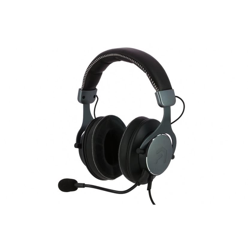 Atrix PRO Series gaming wired Headphones with microphone Black/Grey