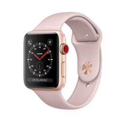 Apple Watch (Series 2) September 2016 38 - Aluminium Gold - Sport loop Pink sand