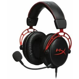 Hyper X Alpha Pro Noise-Cancelling Gaming Headphones with microphone - Black/Red