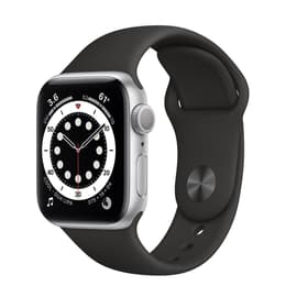 Apple Watch (Series 6) GPS + Cellular 40 - Aluminium Silver - Sport loop Black