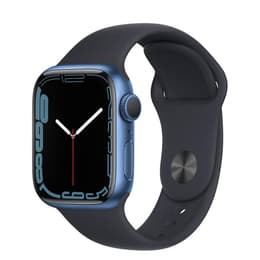 Apple Watch (Series 7) GPS + Cellular 41 - Aluminium Blue - Sport band Blue