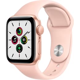 Apple Watch (Series SE) September 2020 40 - Aluminium Gold - Sport loop Pink sand