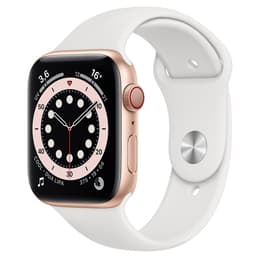 Apple Watch (Series 5) September 2019 44 - Aluminium Gold - Sport loop White