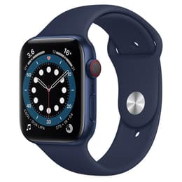 Apple Watch (Series 6) September 2020 44 - Aluminium Blue - Sport loop Blue