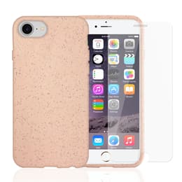 Case and 2 protective screens iPhone 6/6S/7/8/SE (2020) - Compostable - Pink