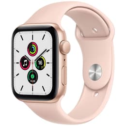Apple Watch (Series 3) GPS + Cellular 42 - Aluminium Gold - Sport band band Pink sand