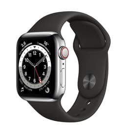 Apple Watch (Series 3) GPS + Cellular 38 - Aluminium Silver - Sport loop band Black