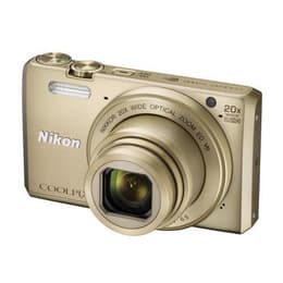 Compact Coolpix S7000 - Gold + Nikkor Nikkor 20x Optical Zoom 25