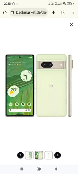 Google Pixel 7 128GB - White - Unlocked | Back Market