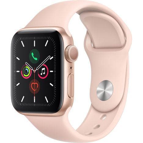 Apple Watch (Series 4) 2018 44 - Aluminium Gold - Sport loop Pink