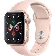 Apple Watch (Series 4) GPS 44 - Stainless steel Gold - Sport loop band Pink