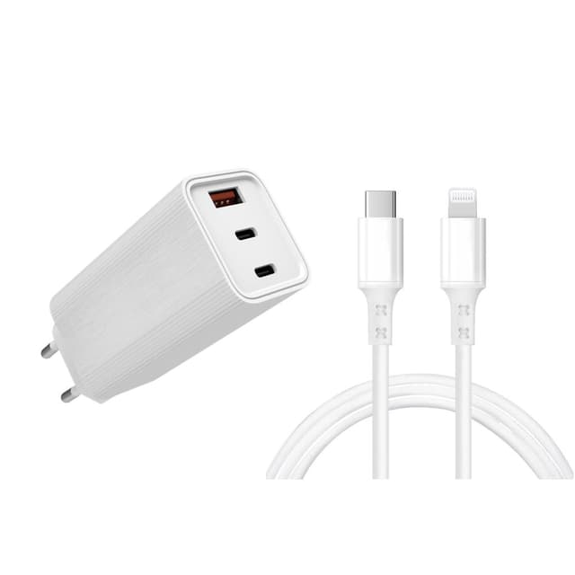 Charger + Cable (USB-C + Lightning) 65W - WTK